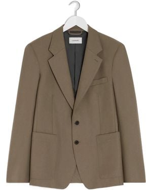Lemaire Tailored Single Breasted Jacket - Brown