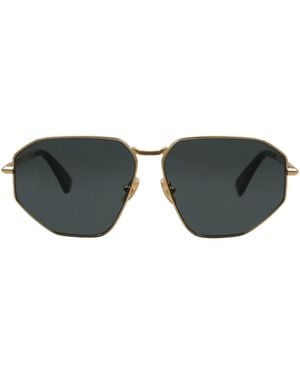 Max Mara Two-Tone Geometric Sunglasses - Green