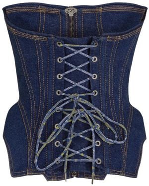 Vivienne Westwood Denim Cobrax Corset - Blue