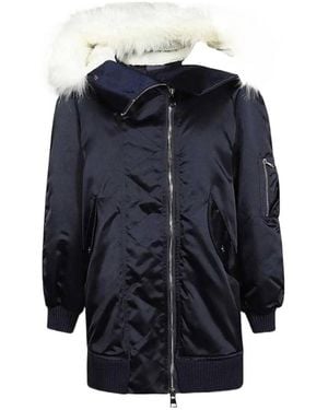 Dondup Hooded Coat - Blue