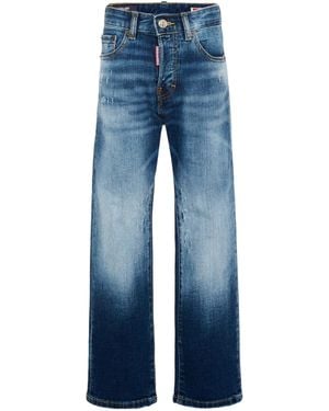 DSquared² ディースクエアード2 キッズ フェードストレートレッグジーンズ - Blue