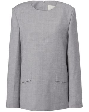 Entire studios Wool-Blend Top - Grey