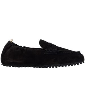 Officine Creative Travis Suede Loafers - Black