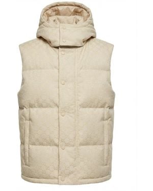 Gucci Sleeveless Down Jacket - White