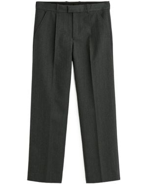 Our Legacy Slack Pleated Straight-Leg Trousers - Grey