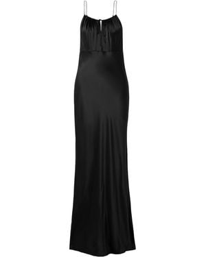 Nili Lotan Ardelle Silk-Charmeuse Gown - Black