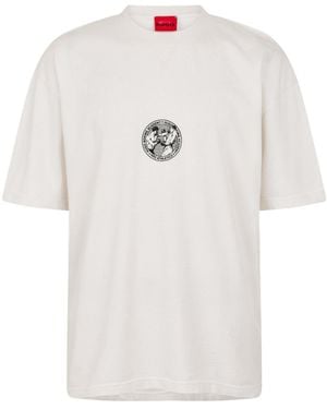 BOSS Offwhite Crewneck Shortsleeve Tee