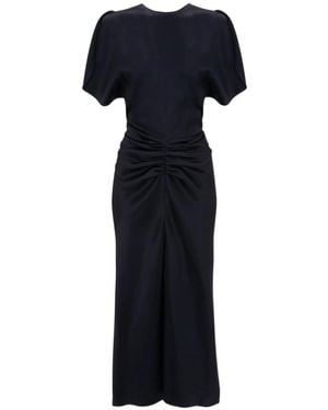 Victoria Beckham Short-Sleeve Dress - Blue