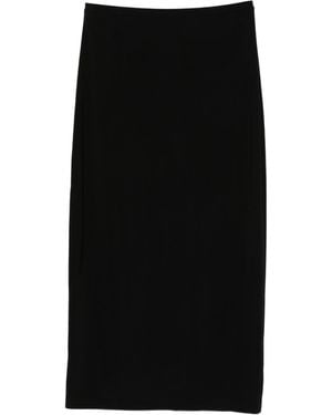Norma Kamali Stretchy Straight-Cut Skirt - Black