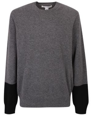 Comme des Garçons Colored Wool Knitted Pullover - Gray