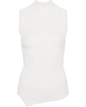 TOTEME Totême Almaz Ribbed Tank Top - White