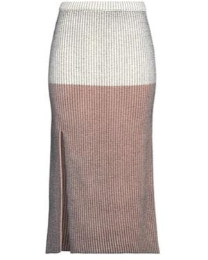 MM6 by Maison Margiela Multicoloured Knitted Skirt - Grey