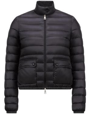 Moncler Lans Zip-Up Short Padded Jacket - Black