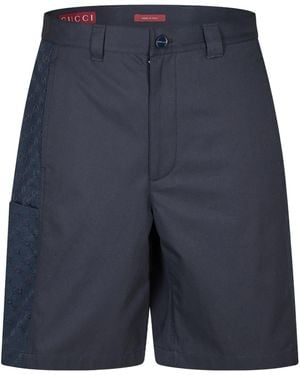 Gucci Twill Shorts - Blue