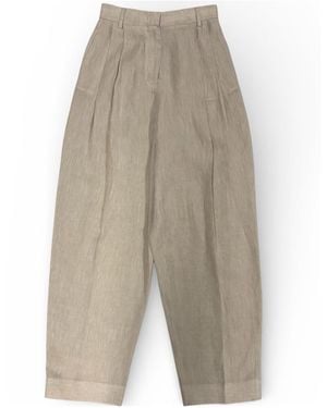Fabiana Filippi Casual Trousers With Belt Loops - Grey