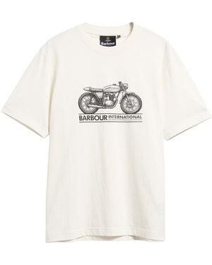 Barbour Triton Graphic Crewneck Tshirt - White