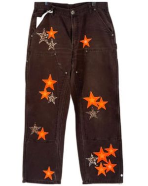 Chrome Hearts Belt Loops Overalls - Orange