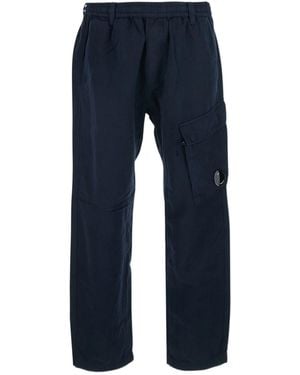 C.P. Company Boxy Lens Cargo Trousers - Blue