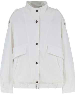 Tonywack Belted Pocket Detail Jacket - White