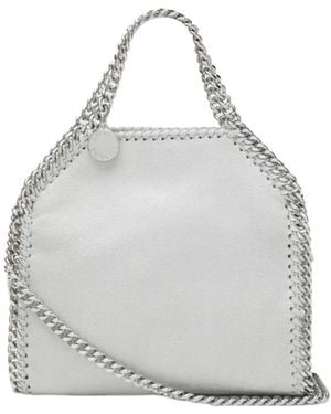 Stella McCartney Logo Charm Chain Shoulder Bag - Grey