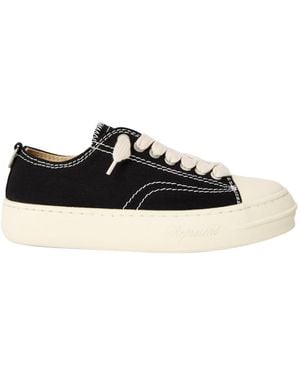 Represent Solid Color Low-Top Sneakers - Black