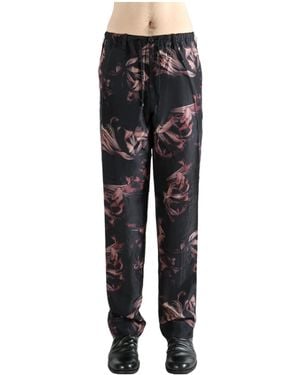 Dries Van Noten Penny Elastic Waist Trousers - Multicolour