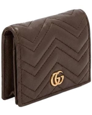 Gucci Gg Marmont Small Wallet - Brown
