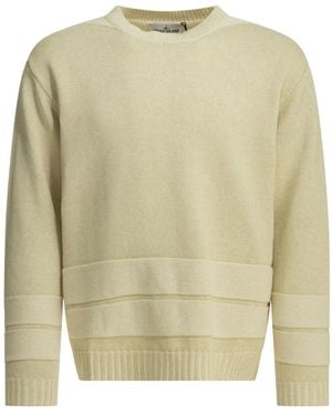 Stone Island X Marina Logo Detailed Jumper - Natural