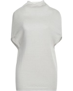 Rick Owens Lightweight Knitted Short-Sleeved Turtleneck - Gray
