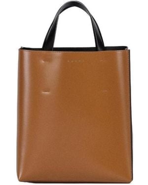 Marni Museo Open Top Tote Bag - Brown