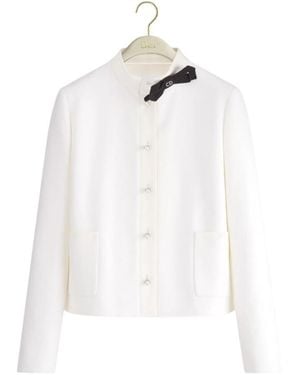Dior Cropped Jacket - White