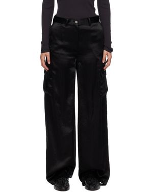 Theory High-Waist Straight Leg Cargo Trousers - Black