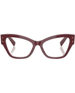 Dolce & Gabbana Eyewear Cat-Eye Glasses - White