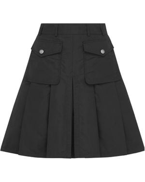 Dior Short Pleated Skirt - Black