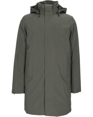 K-Way Thomal Bonded Padded 3/4 Length Winter Jacket - Gray