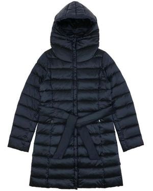 Weekend by Maxmara Hooded Quilted Down Jacket - Blue