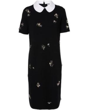Tory Burch Decorative Mid-Length Dress - Black