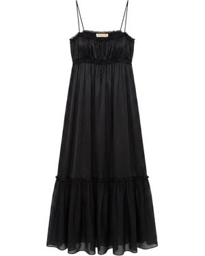 Ulla Johnson Empire Waist Midi Gown - Black