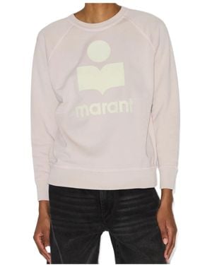 Isabel Marant Isabel Marant Étoile Logo-Printed Crewneck Sweatshirt - White