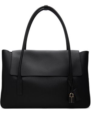 Tom Ford Large Grain Leather Eclipse Shoulder Bag - Black