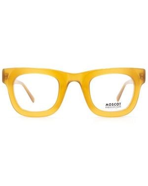 Moscot Tinted-Lens Square-Frame Sunglasses - Yellow
