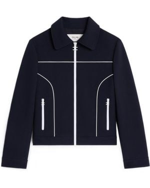 Celine Chelsea Blouson Jacket - Blue