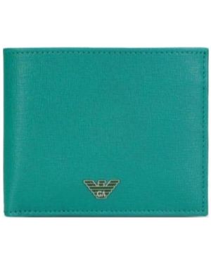 Emporio Armani Logo Details Wallet - Green