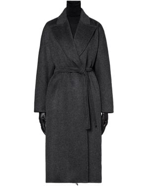 Max Mara Oversized Double-Breasted Coat - Black