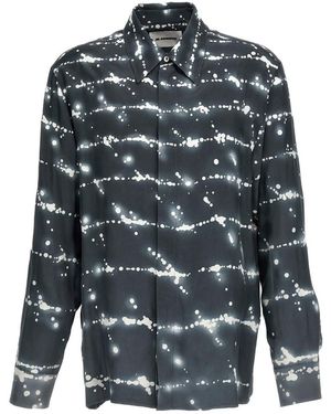 Jil Sander Logo Long Sleeve Shirt - Grey