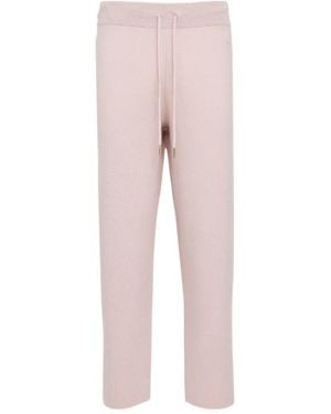 Moncler Wool Cashmere Jogging Trousers - Pink