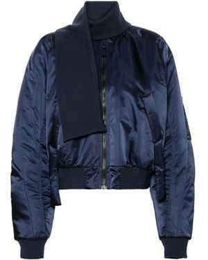 OTTOLINGER Long-Sleeved High-Neck Casual Jacket - Blue