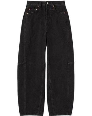 Gucci Balloon Wide-Leg Jeans - Black