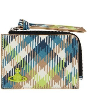 Vivienne Westwood Zipper Card Holder - Blue