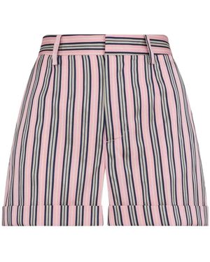 DSquared² High Wasit Striped Shorts - Red